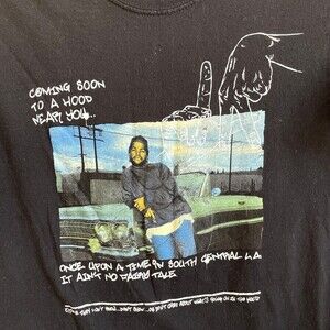 Thirty Single‎ Men T-Shirt Small Black Graphic Boyz N The Hood Single Ice Cube